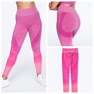 PINK Victoria’s Secret Pink Thrill Ombre Seamless Contour Workout Gym Leggings S